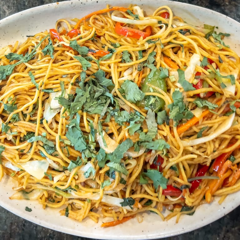 Delicious Hakka Noodles